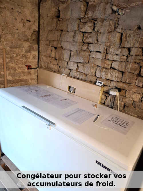 Congélateur pour déposer vos accumulateurs de froid. Congélateur pour déposer vos accumulateurs de froid.